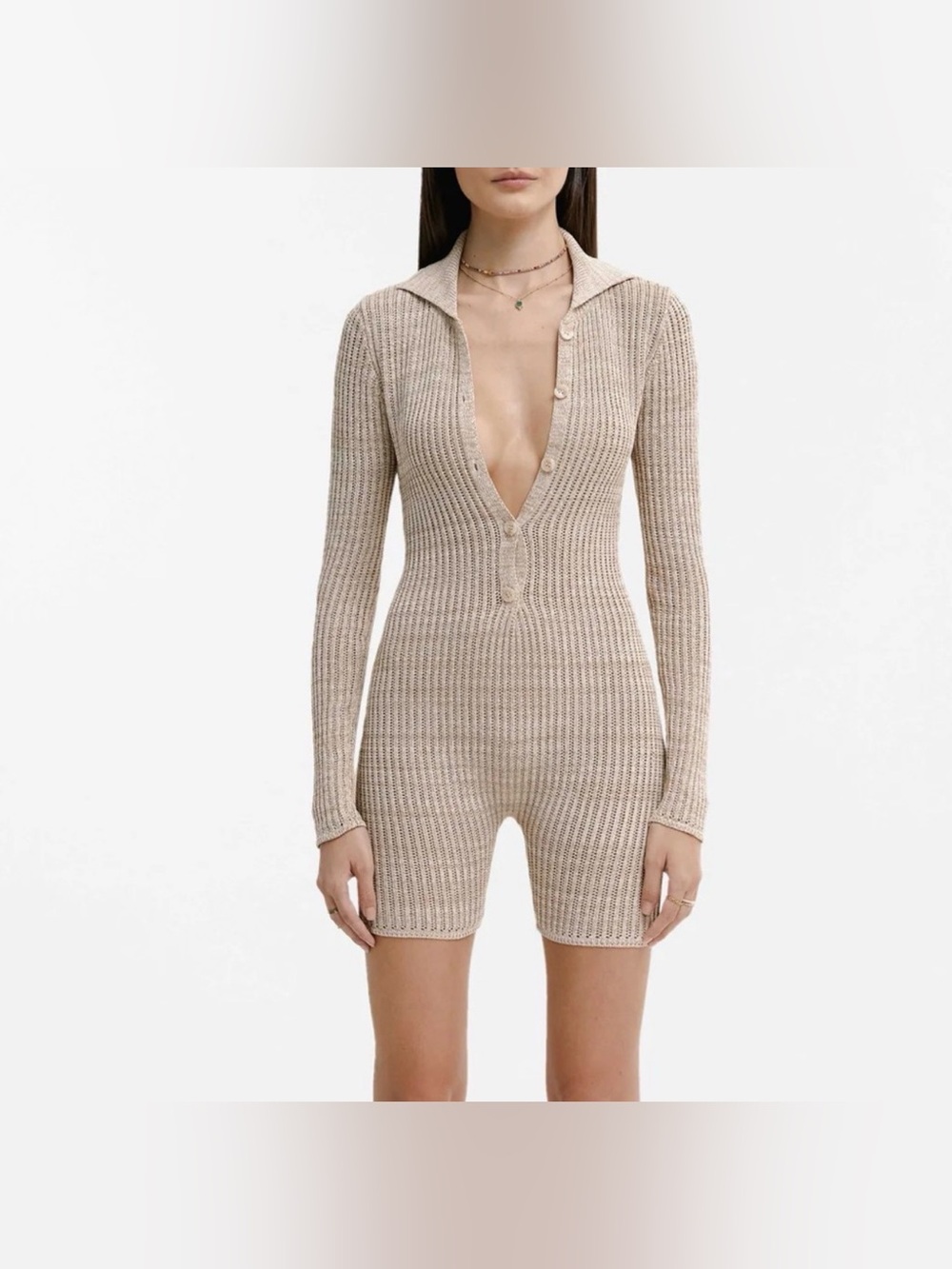 NWOT RUVE Gene Knitted Jumpsuit, Size S